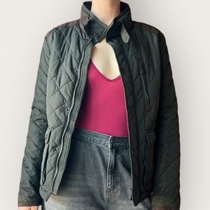 ZARA Man Green Puffer Jacket Size M